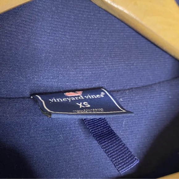 Vineyard Vines Fairisle Full Zip Mock Neck Jacket Blue Multi Size XS - Picture 5 of 6